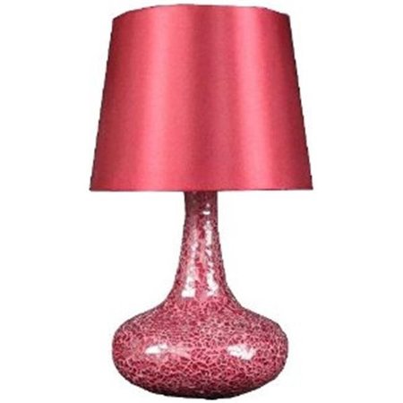 LETTHEREBELIGHT All the Rages  Mosaic Genie Table Lamp - Red LE159190